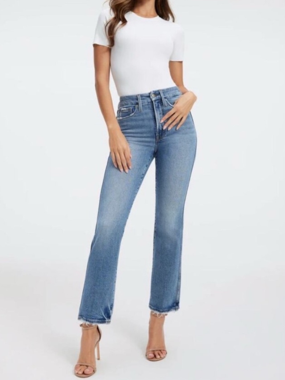 Good American Good Curve Straight Jeans